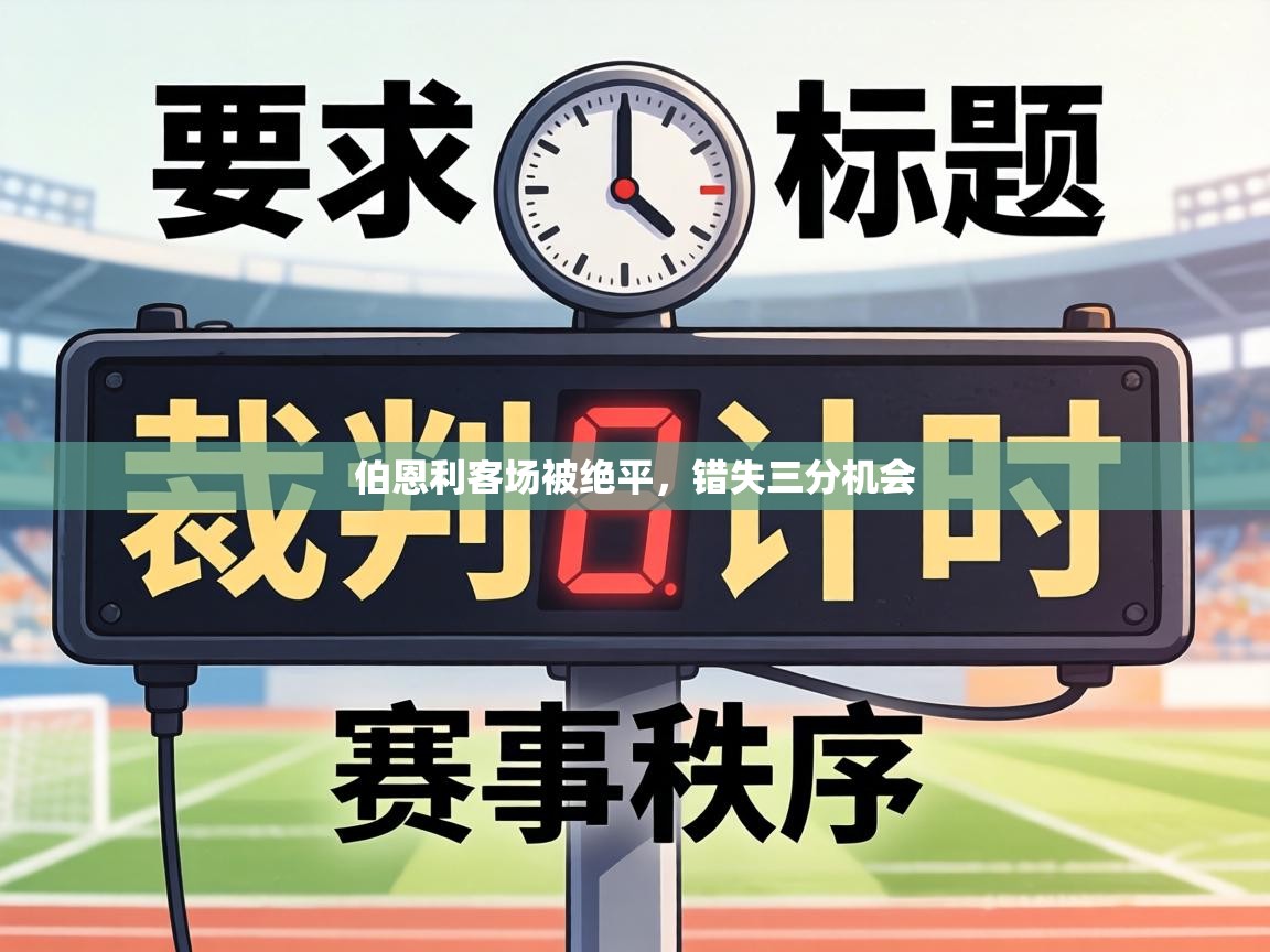 伯恩利客场被绝平，错失三分机会